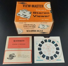 VISORE VIEW-MASTER MODELLO "G" + DISCO DEMO "I POPOLI DELLA TERRA" DRE 12