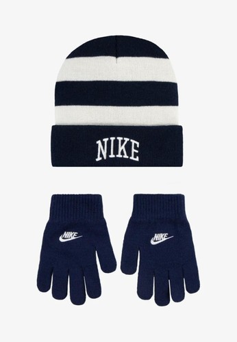 Kit nike cappello guanti blu - cappello, +