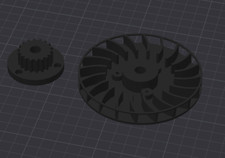Puleggia / ventola compatibile con tosaerba Bosch Rotak 32R