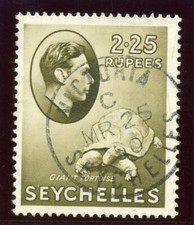 Seychelles 1938 KGVI 2r 25c