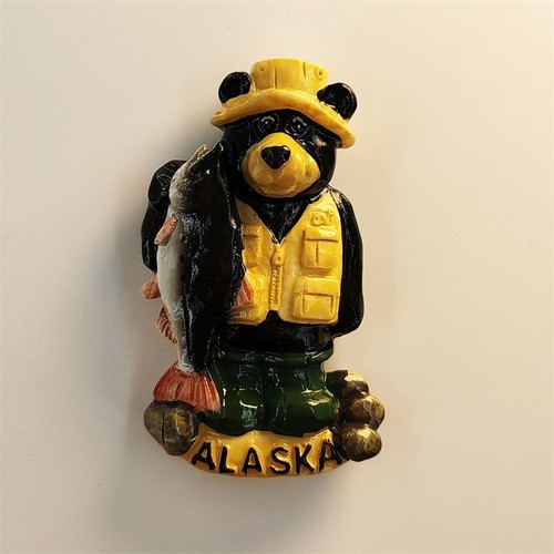 Alaska bear fridge magnet - bear,