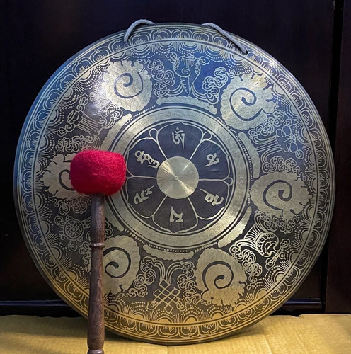 Gong tibetano fatto mano - a, da