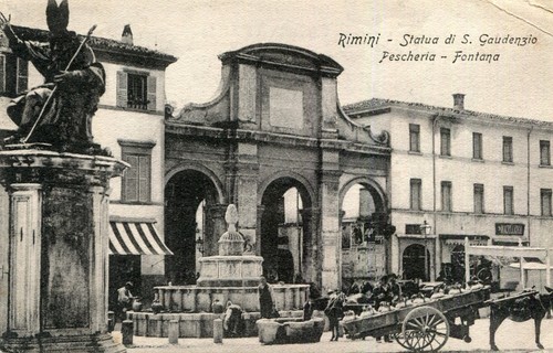 Carte italie rimini statua - carte,