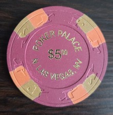 $5 Poker Palace Casino North Las Vegas Casino Chip