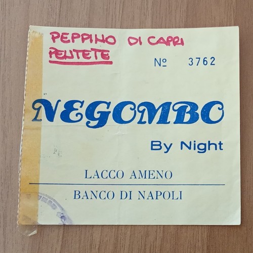 Biglietto peppino capri - biglietto,