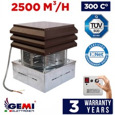 ASPIRATORE ASPIRAFUMO TIRACAMINO TIRAFUMO GEMI PER CAMINO, BARBECUE MOD. BASE