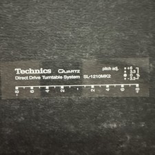 Technics SL-1210 MK2 scritta / decalcomanie UV-DTF (spedizione poco dopo l'ordine!)
