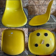 📈 Sedia GIALLA originale HERMAN MILLER Eames guscio in fibra di vetro