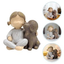  Soprammobile Cane Ragazza