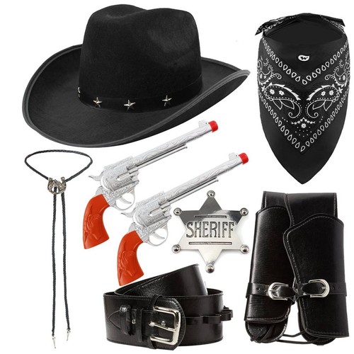Costume cowboy nero per - da,