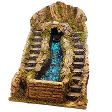 Ruscello cascata doppia scalinata per presepe