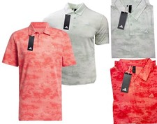 Polo da golf Adidas Go To Mesh stampa a scoppio - prezzo consigliato £ 60 - tutte le taglie