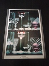 1979 BACCARAT VETRO ARTE PARIGI BICCHIERI GLASSWARE DESIGN VINTAGE AD PUBBLICITA