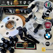 4 DISTANZIALI 20+20 mm 5x110 65.1 + 20 BULLONI NERI PER JEEP RENEGADE & COMPASS