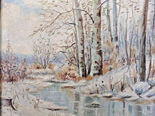 Dipinto ad olio paesaggio