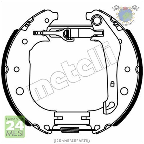 Kit ganasce freno metelli - kit,