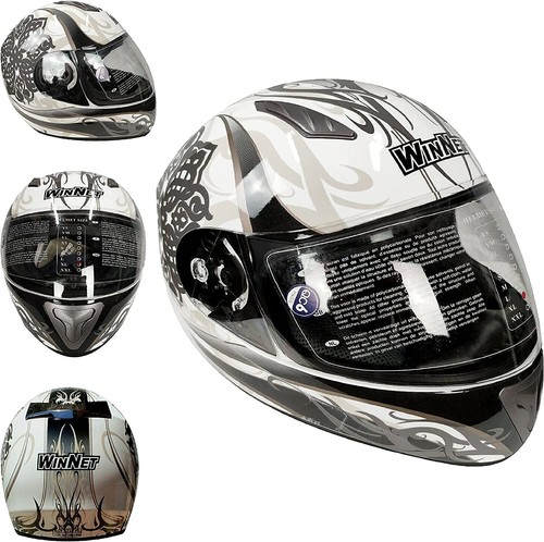 Casco moto integrale occhiali