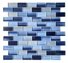 Sea Horizon Glass Mosaic Tile