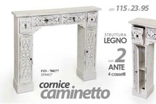 CORNICE CAMINO CAMINETTO LEGNO