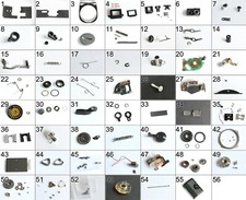 Canon A1 SRL fotocamera parti ricambio Repair Part Ring clip lever button spring