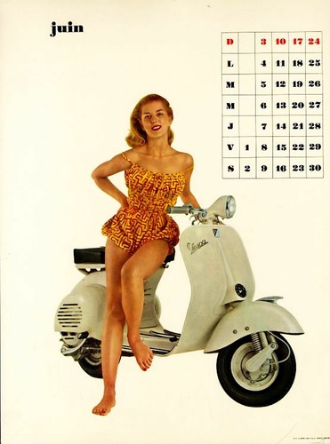 Calendario vespa 1956 - calendario,