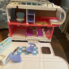 PEPPA PIG CAMPER RV Bus Playset Trasformazione MOTORE CASA