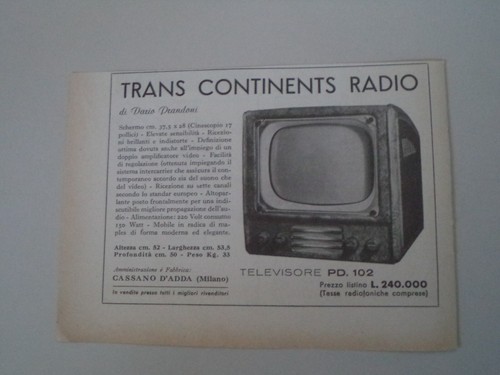 Advertising pubblicità 1953 - pubblicità,