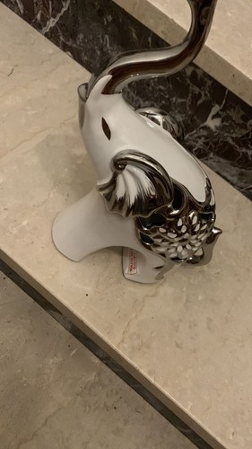 Porcelain elephant - porcelain,