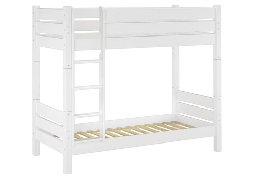 Solido letto bianco castello