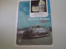 advertising Pubblicità 1975 MARTINI BIANCO e PORSCHE MARTINI RACING