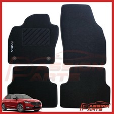 TAPPETI SKODA FABIA DAL 2021 TAPPETINI IN MOQUETTE SAGOMATI CON RICAMO KIT 4 PZ