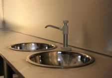 Lavello tondo in acciaio inox 29,5 cm progetto furgone camper