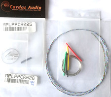 4 fiches cellules en Rhodium CARDAS - Fils de bras phono CARDAS   4 conducteurs.