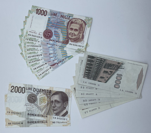 Lotto banconote italiane - lotto,
