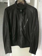 LATINI LEATHER BIKER BOMBER JACKET! GIACCA GIUBBOTTO COAT PELLE HANDMADE ITALY! 
