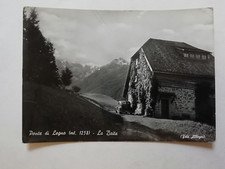 PONTE DI LEGNO - LA BAITA - VECCHIA AUTO -  CARTOLINA D'EPOCA 1952
