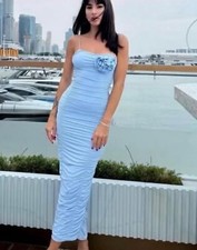 ZARA ABITO DONNA BLU CHIARO