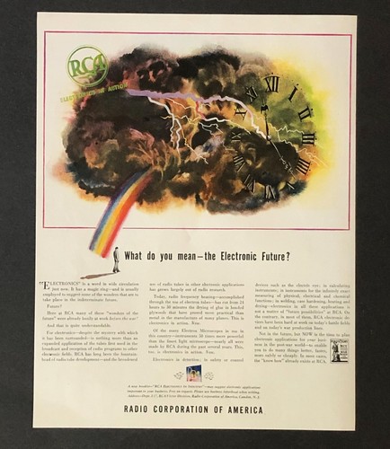 1943 rca pubblicità futuro - rca,