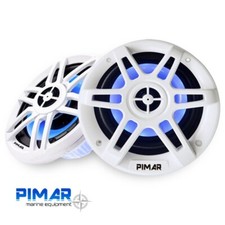 COPPIA CASSE MARINE NAUTICHE  150WATT LED PER BARCA GOMMONE ALTOPARLANTI NAUTICA