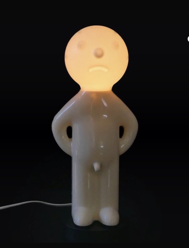 Lampe blanche vintage - lampe,