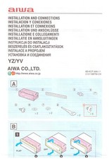 AIWA CDC-MP33R - CAR STEREO - INSTALLATION AND CONNECTIONS GUIDE - MULTILANGUAGE