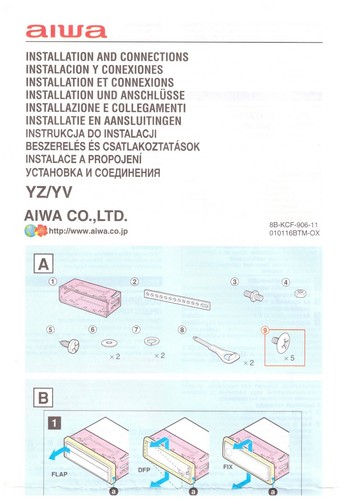 Aiwa cdc mp33r - car,
