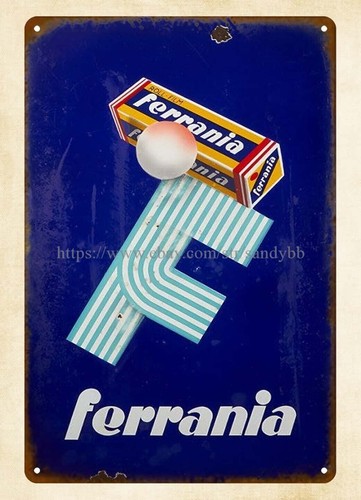 Insegna latta metallo - , ferrania