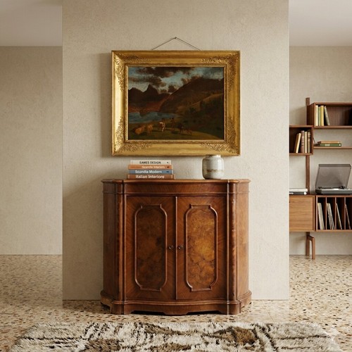 Credenza umbertina antica noce - credenza,