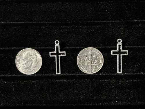 Croce argento antico collana