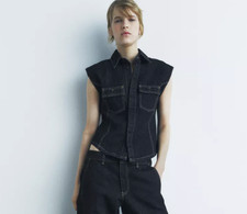 Zara Women's Denim Vest