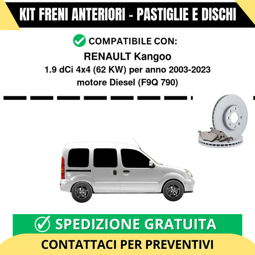 Kit freni anteriori pastiglie - kit, (pastiglie