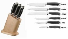 CEPPO + 6 COLTELLI CUCINA PROF
