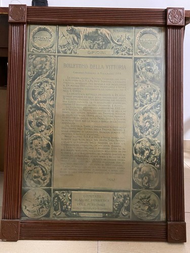 Cornice antica con bollettino - antica,