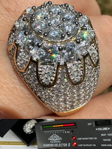 Anello moissanite rapper - moissanite,